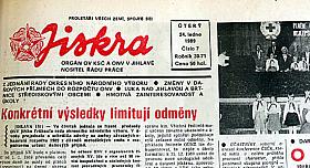 V Jiskře z 24. ledna 1989 jsou odsuzující ohlasy na Palachův týden v Praze. 