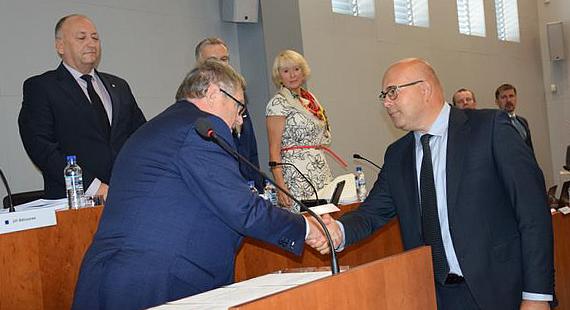 Zdeněk Geist po slavnostním slibu v krajském zastupitelstvu. Foto: archiv Kraje Vysočina