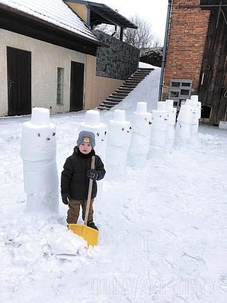 LUBOŠ a sněhuláci. Foto: Aneta Zezulová, Kozlov
