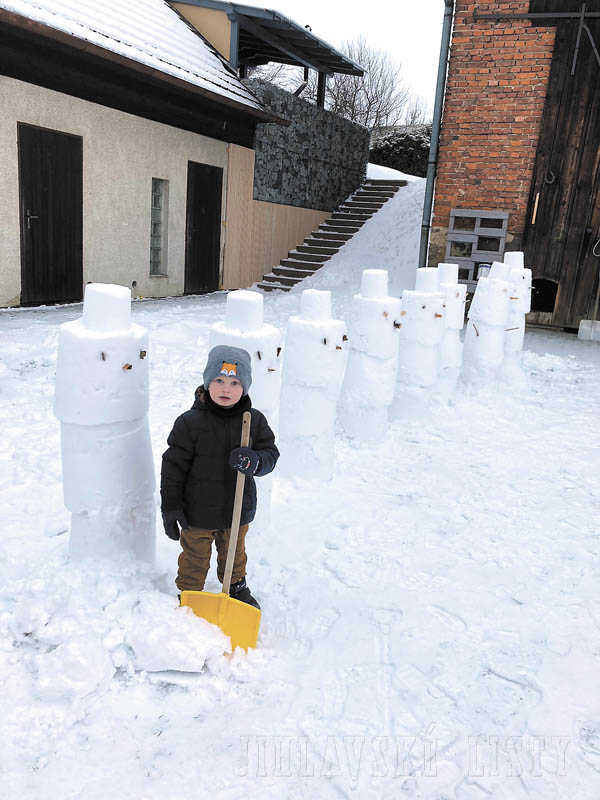 LUBOŠ a sněhuláci. Foto: Aneta Zezulová, Kozlov