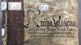 KNIHA REVERSŮ 1651 - 1735, SOkA Žďár nad Sázavou, pobočka Velké Meziříčí, fond Archiv města Velká Bíteš. Výstava Libri sine asseribus. Foto: Jiří Varhaník