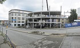V HAVLÍČKOVĚ ulici do konce příštího roku vznikne komerční objekt, který staví pro své potřeby společnost MG-Real. Foto: Petr Klukan