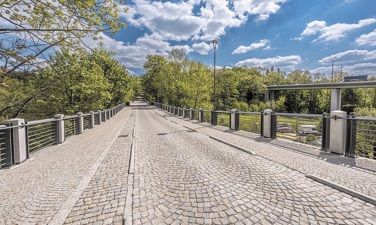 PRÁCE na starém Brněnském mostě byly dokončeny letos v květnu.Foto: Město Jihlava