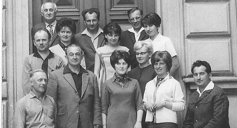 UČITELSKÝ SBOR - Učňovská škola Třešť – 1967. Foto: archiv autorky   